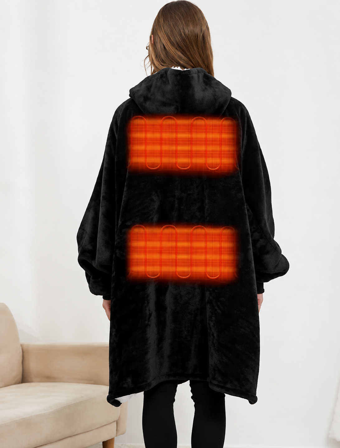 The Evenfold Wrap — Heated Wearable Blanket